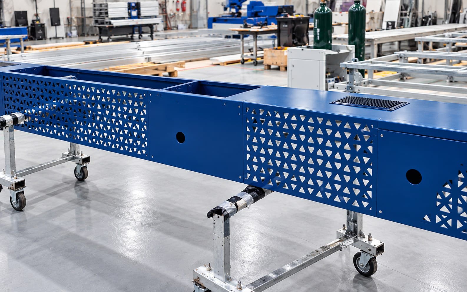 Powder coating line