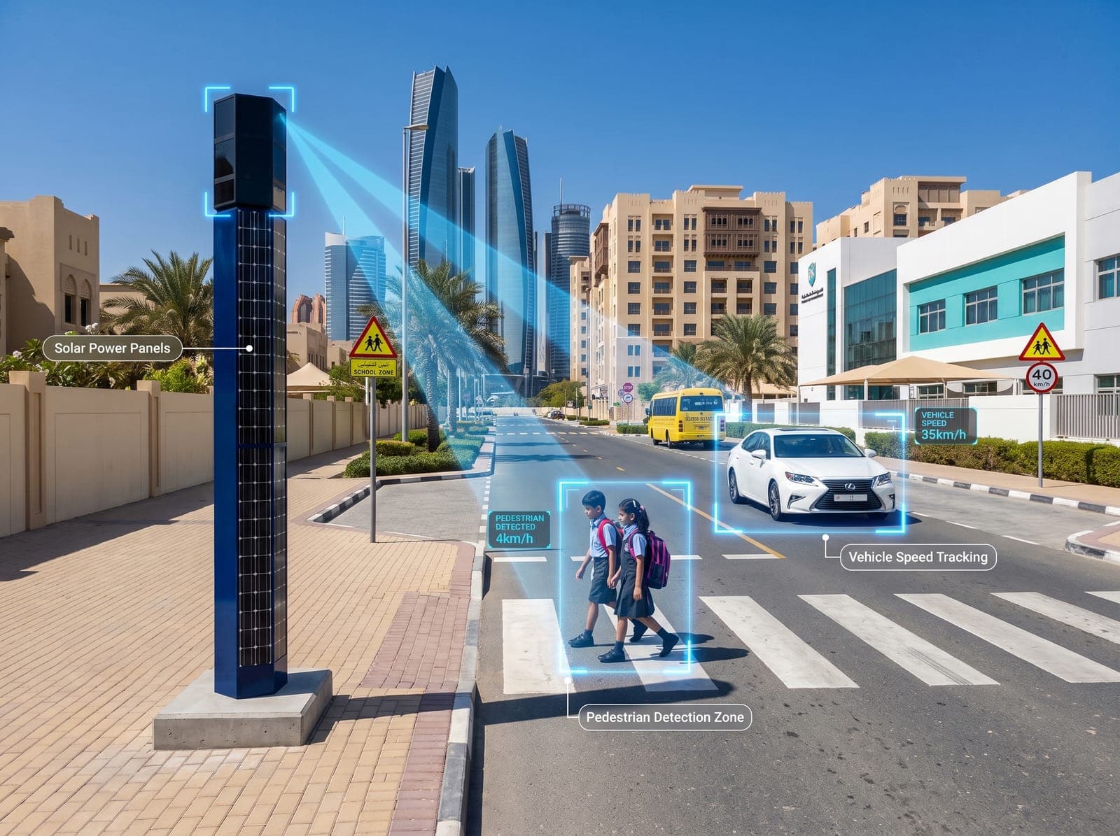 Safe-Zone — School Zone Speed Regulation installation