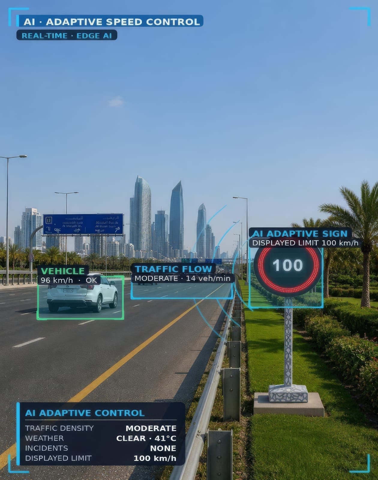 Variable Speed Control Sign installation