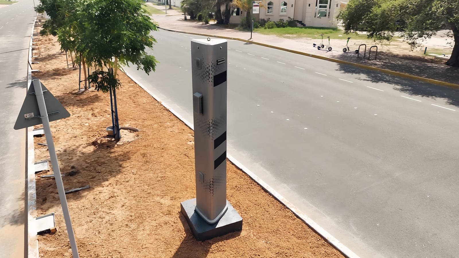 Smart Pedestrians Safety Crossing System installation